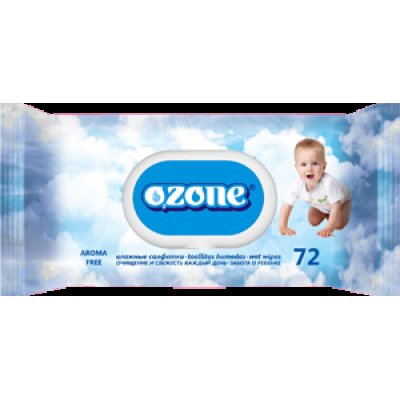Салфетка влажн (72шт) Ozone Клапан с эк страктом календулы и Витамин Е (20уп/п)