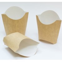 Коробка для картофеля ФРИ Крафт 34х90х125 Коробка для картофеля ФРИ Крафт 34х90х125