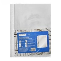 Папка-вкладыш с перфорацией OfficeSpace, А4, 22-25мкм, глянцевая(100шт/уп)(40уп/пак)
