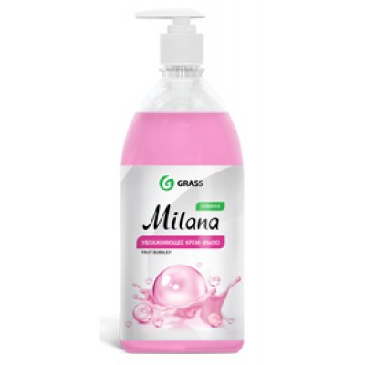 Жидкое крем-мыло "Milana" Fruit bubbles  с дозатором 1000мл. (12шт/пак)