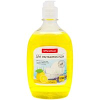 Средство для мытья посуды OfficeClean "Лимон", пуш-пул, 0,5л