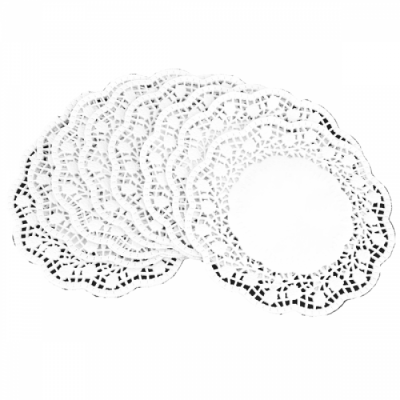 Салфетки кругл. d=12 см ажурная (20упх250шт) 
