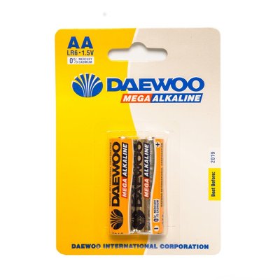 Элемент питания DAEWOO AA/LR06 B2 (2шт/уп)(10уп/п)