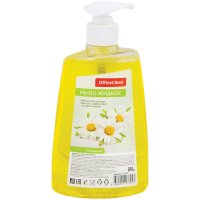 Мыло жидкое OfficeClean "Ромашка", с дозатором, 500мл Мыло жидкое OfficeClean "Ромашка", с дозатором, 500мл