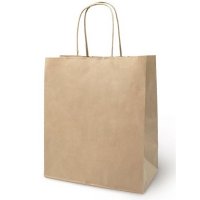 Пакет крафт с крученой ручкой 220х120х250 (200шт/пак)