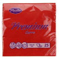 Салфетка 33*33 25 лист. 2 сл. Plushe Красные (30уп/п) Салфетка 33*33 25 лист. 2 сл. Plushe Красные (30уп/п)