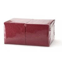 Салфетка банкетная  бордовая 33*33 БИГ 2сл (150шт/уп)(8уп/пак)