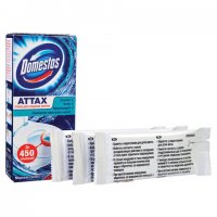 Освежитель стикер для унитаза КОМПЛЕКТ 3 шт. х 10 г DOMESTOS Attax, "Морская Свежесть" Освежитель стикер для унитаза КОМПЛЕКТ 3 шт. х 10 г DOMESTOS Attax, "Морская Свежесть"