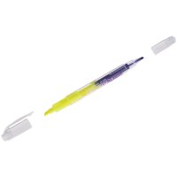 Текстовыделитель двухсторонний Crown "Multi Hi-Lighter Twin" желтый/фиолетовый, 3/2мм Текстовыделитель двухсторонний Crown "Multi Hi-Lighter Twin" желтый/фиолетовый, 3/2мм
