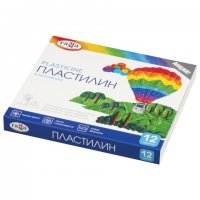 Пластилин Гамма "Классический", 12 цветов, 240г, со стеком, картон. упак