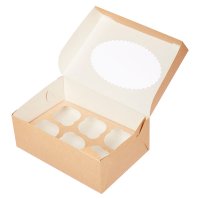 Короб под маффины ECO MUF 6 250х170х100 (150шт/пак) Короб под маффины ECO MUF 6 250х170х100 (150шт/пак)