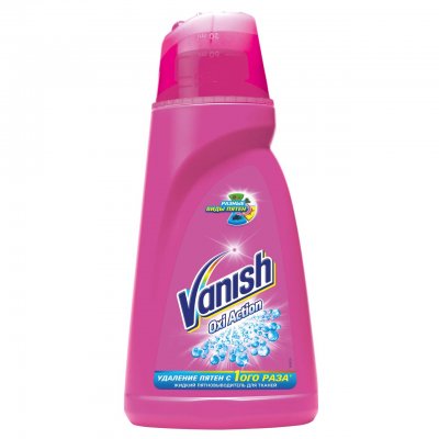 Пятновыводитель Vanish "Oxi Action", жидкий, для цветных тканей, 1л(12шт/пак)