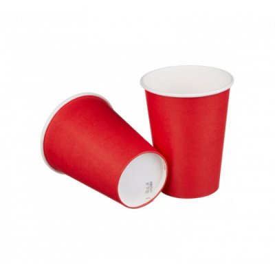 Бум стакан Интропластик 250мл Красный диам 80мм (50шт/уп)(20уп/пак)