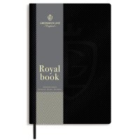 Записная книжка А5 80л. ЛАЙТ, кожзам, Greenwich Line "Royal book", черный, серебр. cрез Записная книжка А5 80л. ЛАЙТ, кожзам, Greenwich Line "Royal book", черный, серебр. cрез