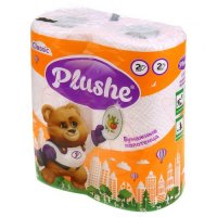 Полотенца бумажные 2-х слойные PLUSHE Classic 13,2 м (12уп/пак) Полотенца бумажные 2-х слойные PLUSHE Classic 13,2 м (12уп/пак)