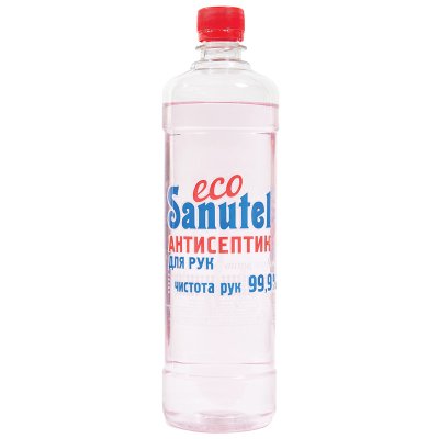Жидкость антисептическая для рук EcoSanutel, с витамином Е, 1л