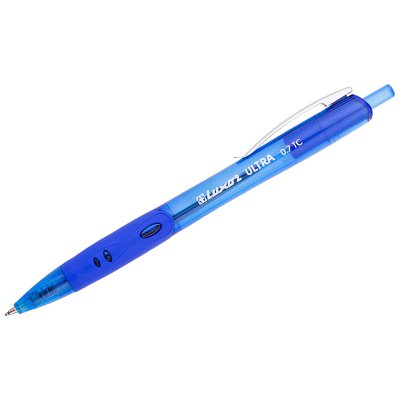Ручка шариковая автоматическая Luxor "Ultra" синяя, 0,7мм, грип