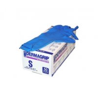 Перчатки латекс. HIGH RISK Дермагрип S 10упх50шт/ (10) голубые