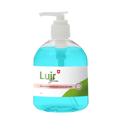 Жидкое мыло с антибактериальным эффектом Luir Blue, флакон 0,5 л